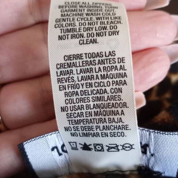 JOE BOXER LEOPARD JUMPSUIT PAJAMA BROWN & TAN SZ.M GUC. - Picture 7 of 7